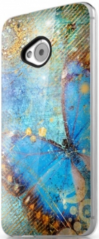 Чехол для HTC ONE ITSKINS Phantom Blue Butterfly Чехол для HTC ONE ITSKINS Phantom Blue Butterfly